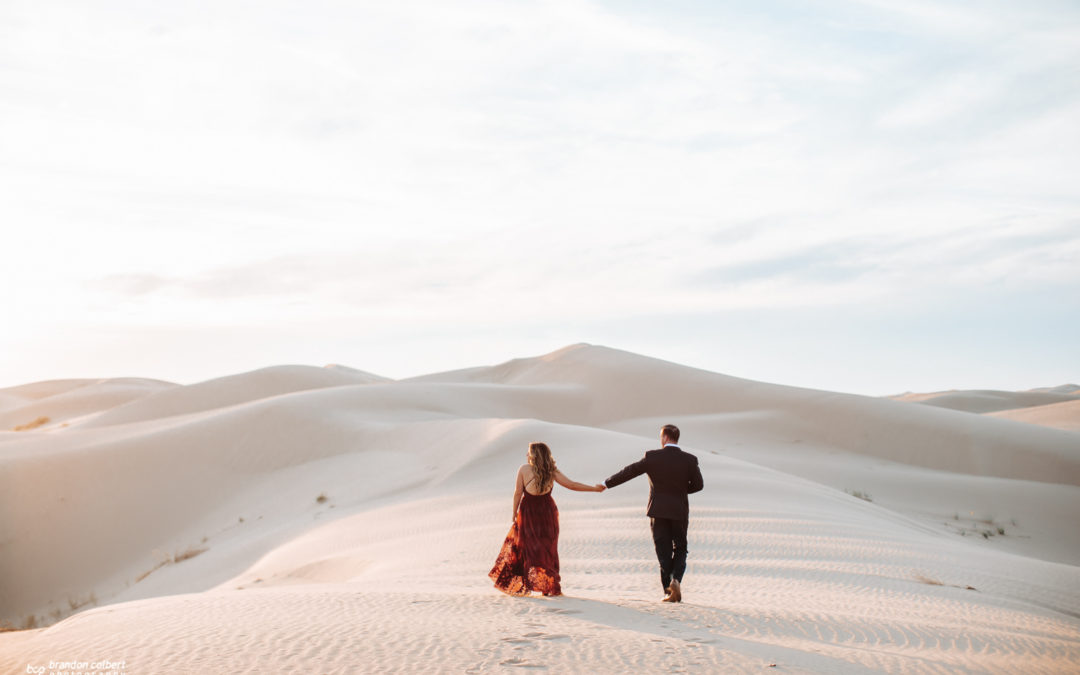 Maggie + Kevin Sand Dune Engagement