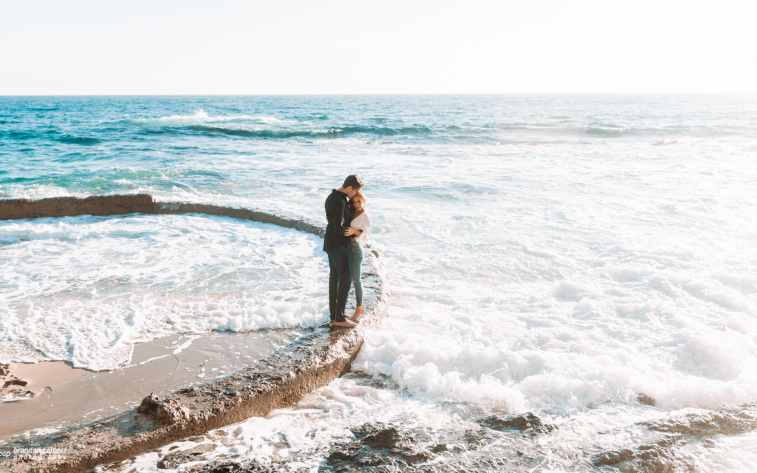 Pirate’s Cove Beach (Newport Beach) Engagement Session  Carly + Nick