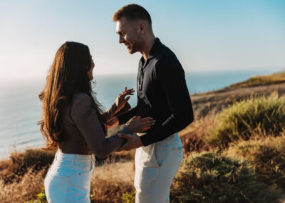 Surprise Engagement Proposal Photography on the beach in San Diego