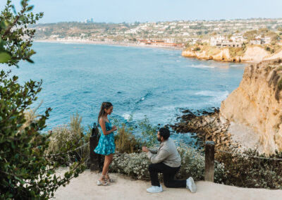 La Jolla Surprise Engagement Proposal Photography on the beach in San Diego