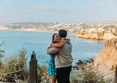 Surprise Engagement Proposal Photography on the beach in San Diego